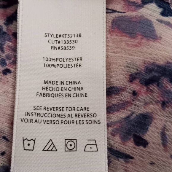 KUT FROM THE KLOTH LAVENDER FLORAL JASMINE BLOUSE SZ.M EUC. - Picture 7 of 8